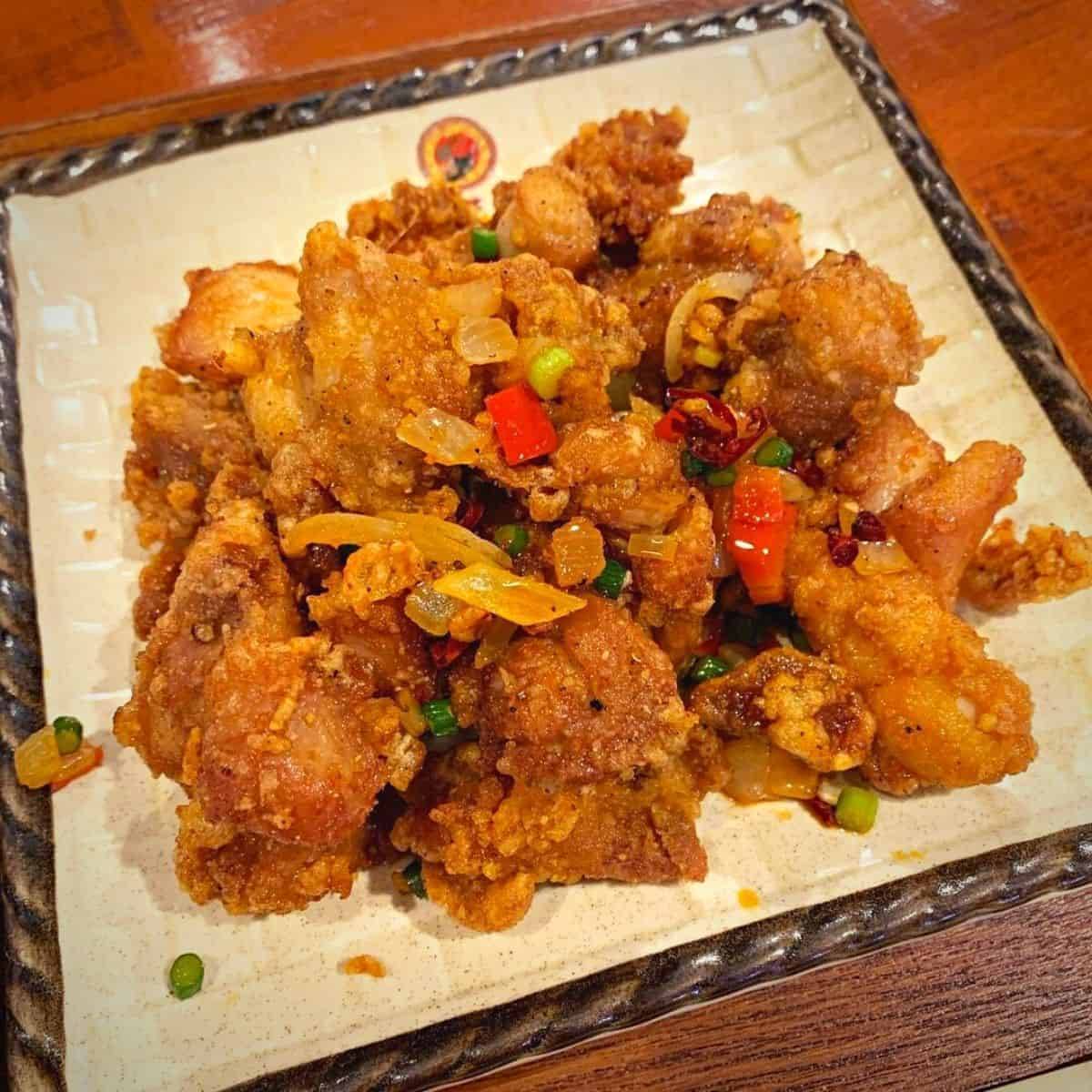 Salty pepper crispy chicken 香辣椒盐脆鸡